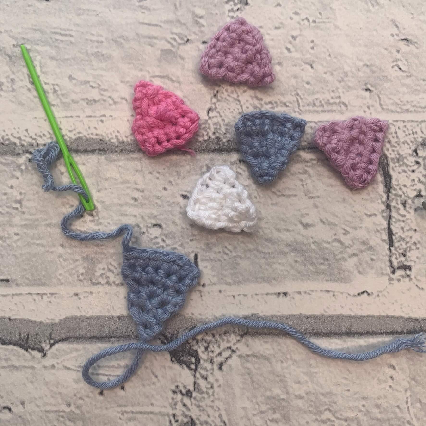 Mini Crochet Bunting