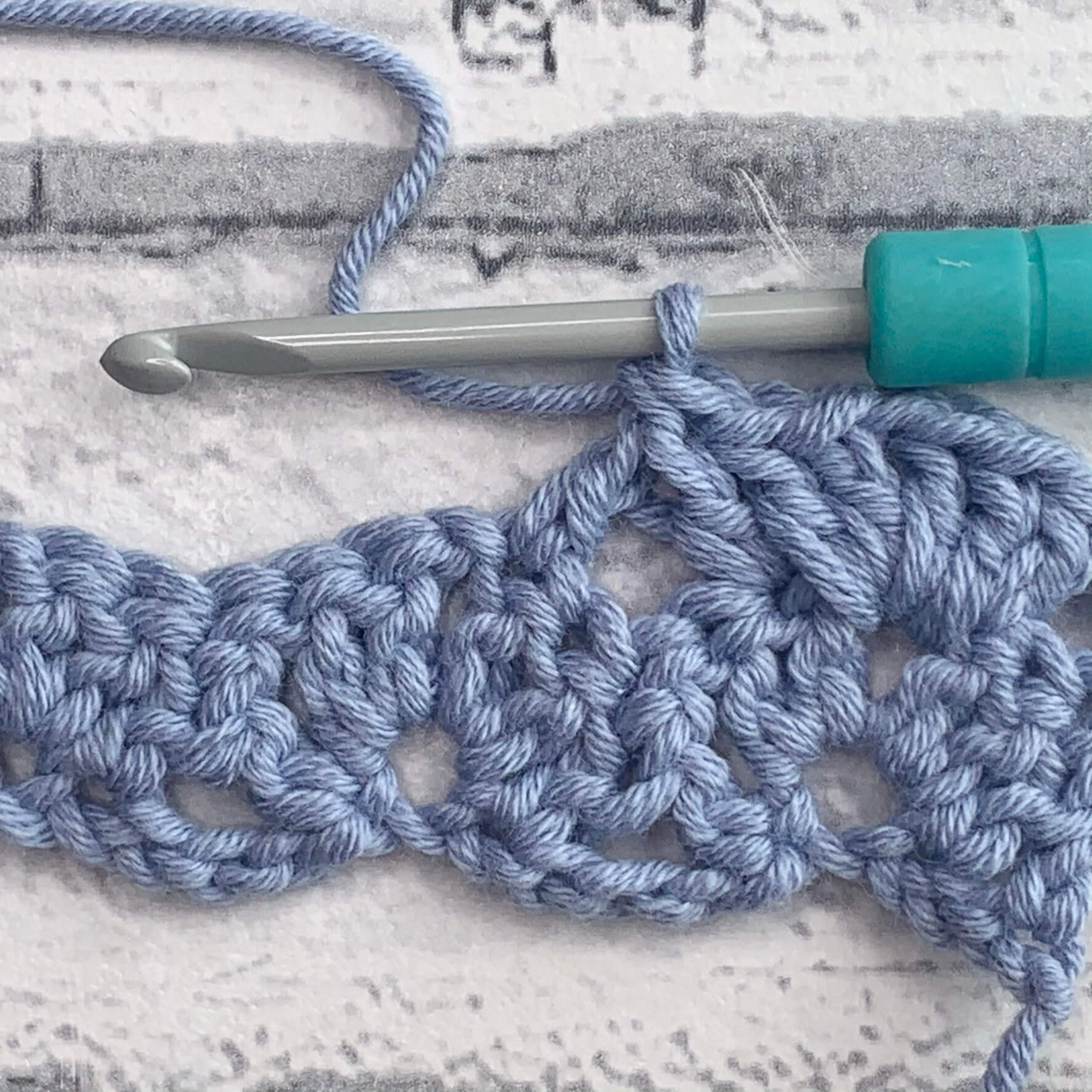 Open Scallop crochet pattern