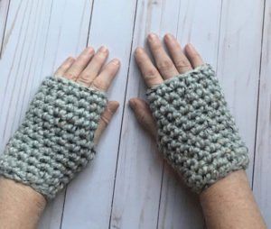 Easy Crochet Patterns Fingerless Gloves