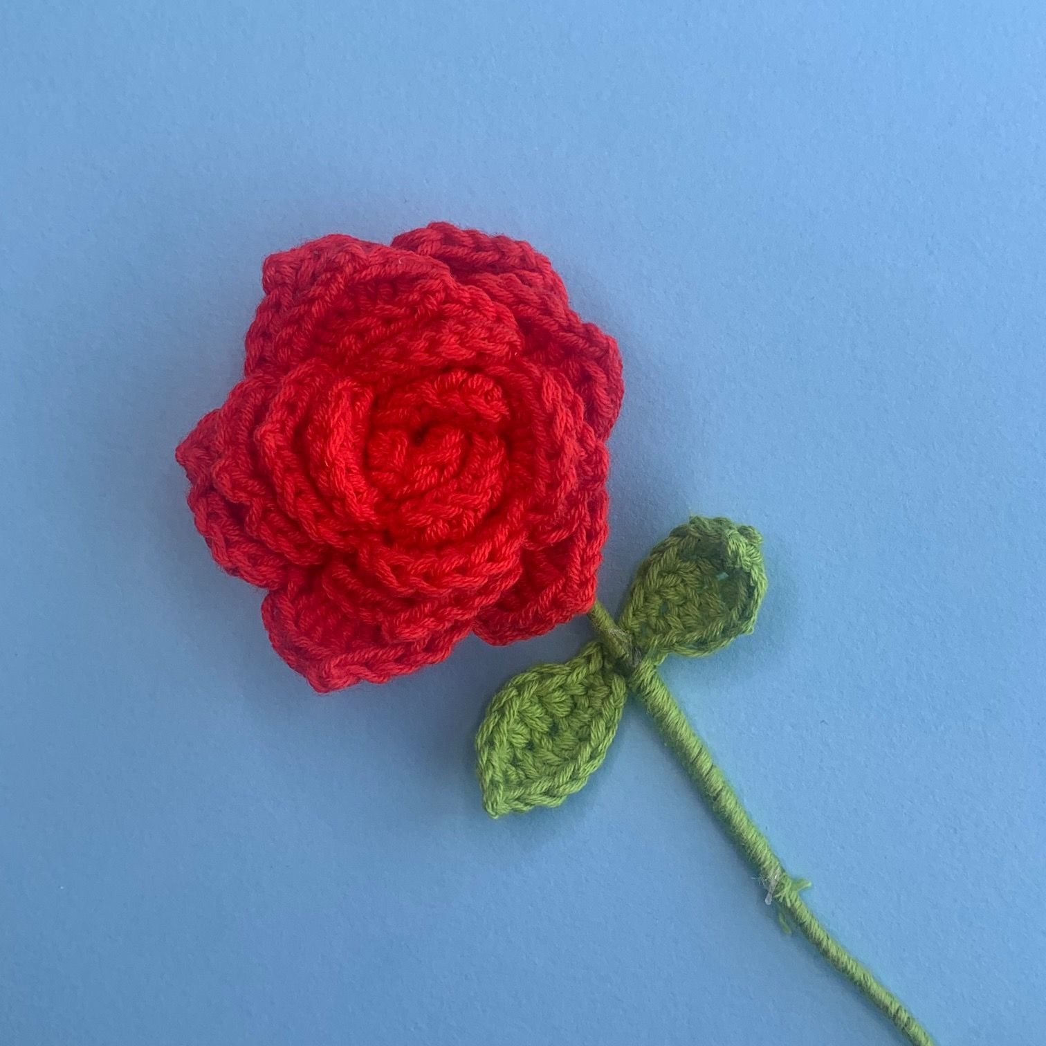 Crochet Rose Free Pattern