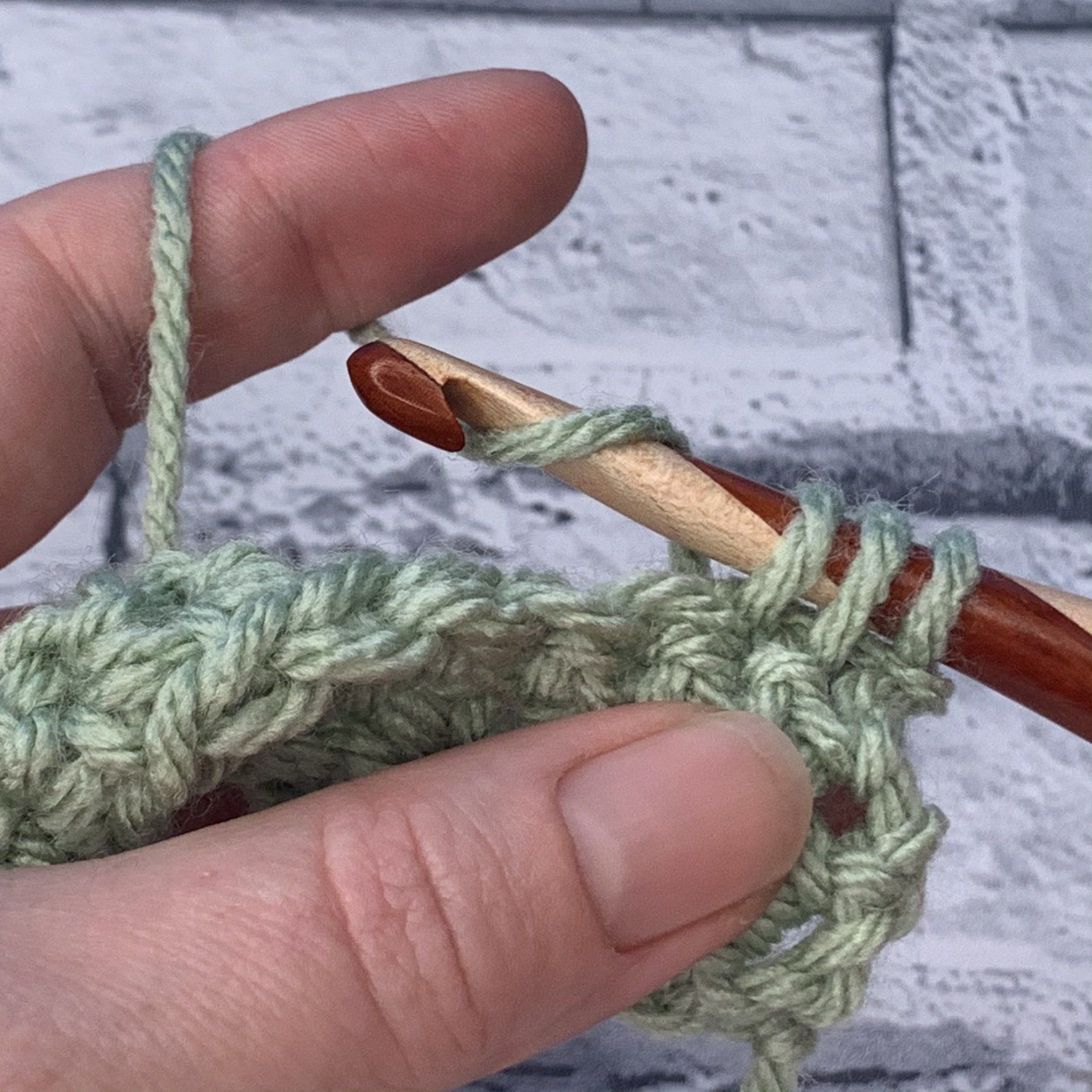 SC2TOG crochet stitch