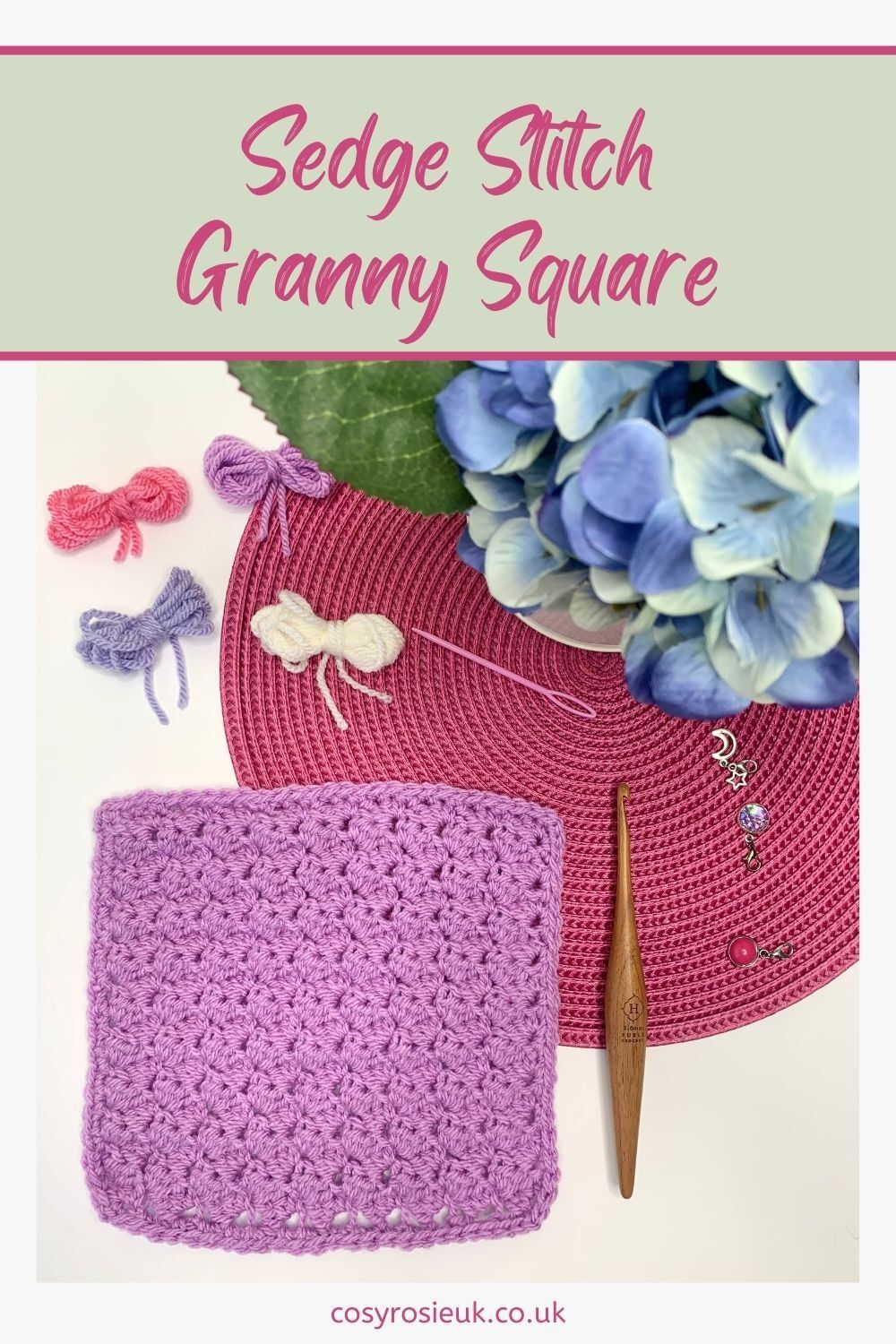 Sedge Stitch Granny Square Pattern