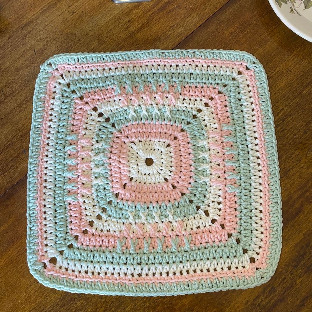 Square Crochet Table Mat for beginners
