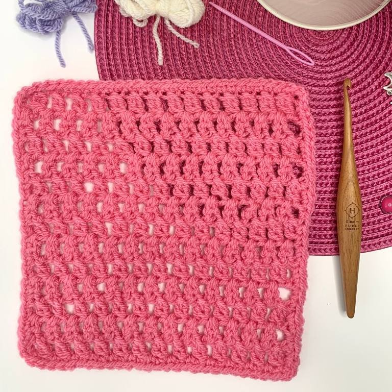 Staggered Crochet Double Crochet Granny Square