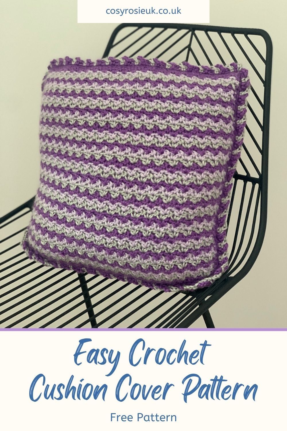 Wattle Stitch Crochet Cushion Pattern
