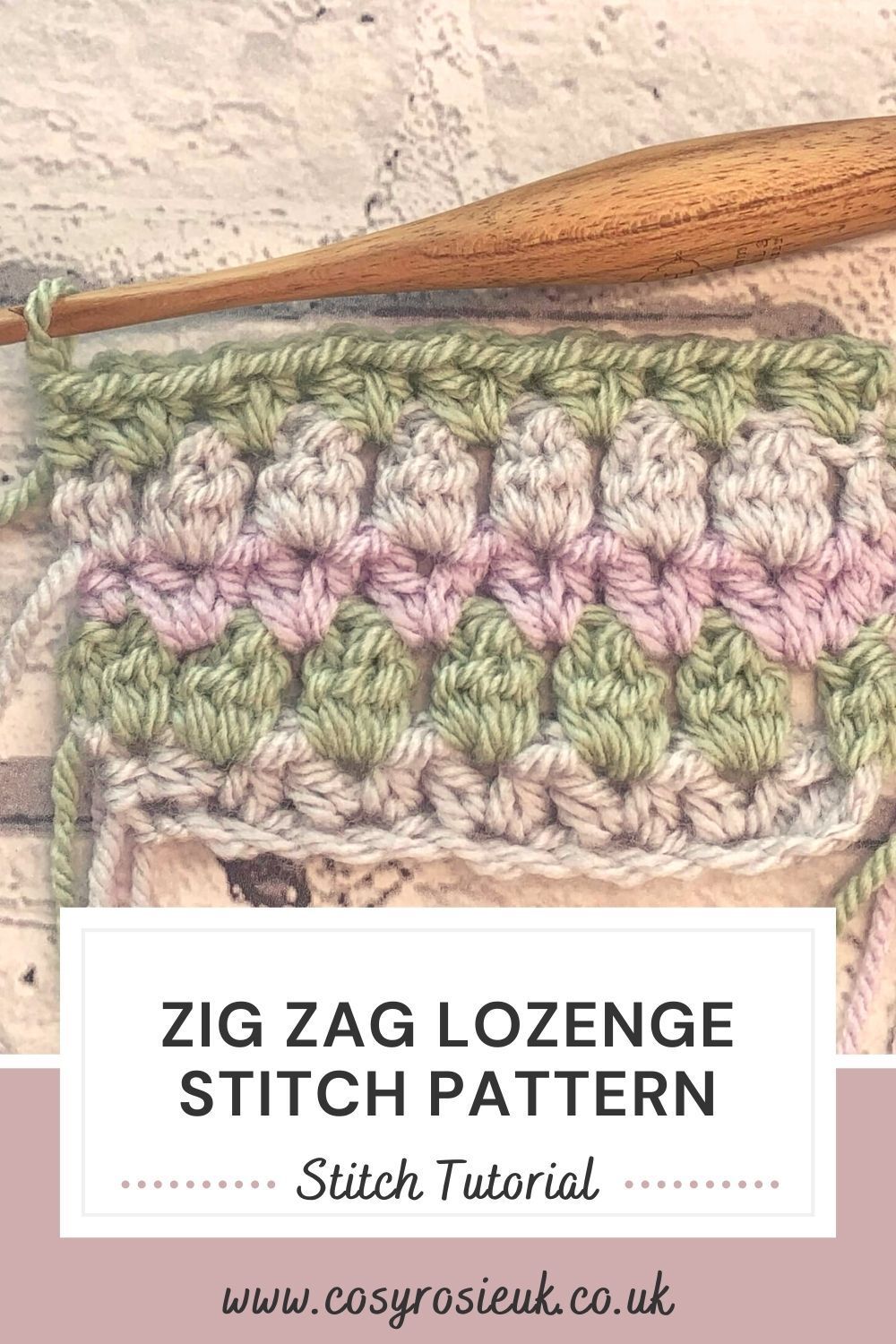 Zig Zag Lozenge Stitch Tutorial