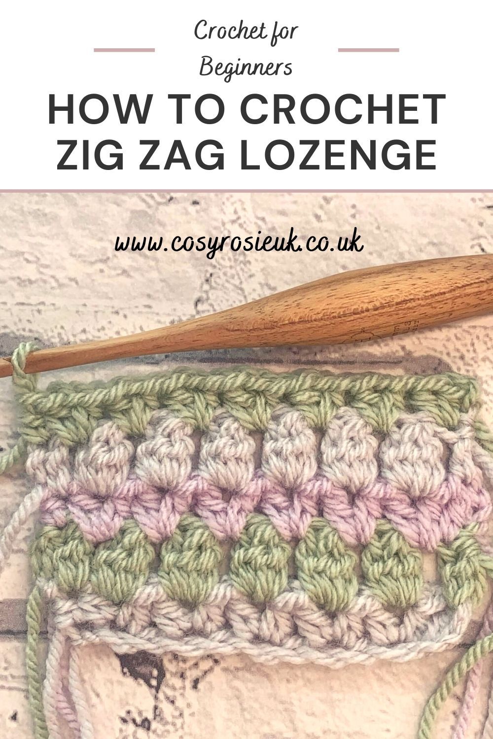 Zig Zag Lozenge Stitch Tutorial
