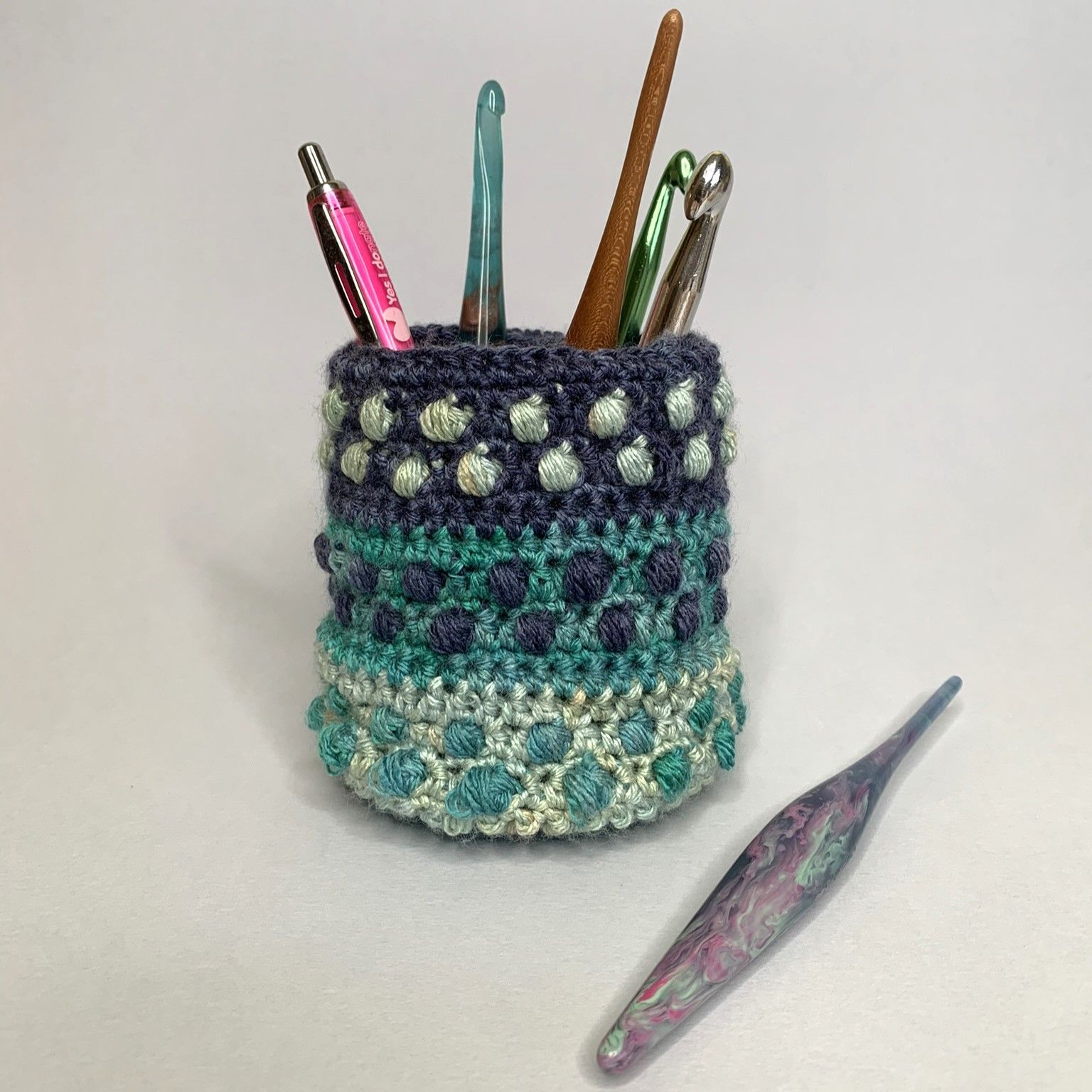 Free Crochet Basket Pattern, puff stitch basket