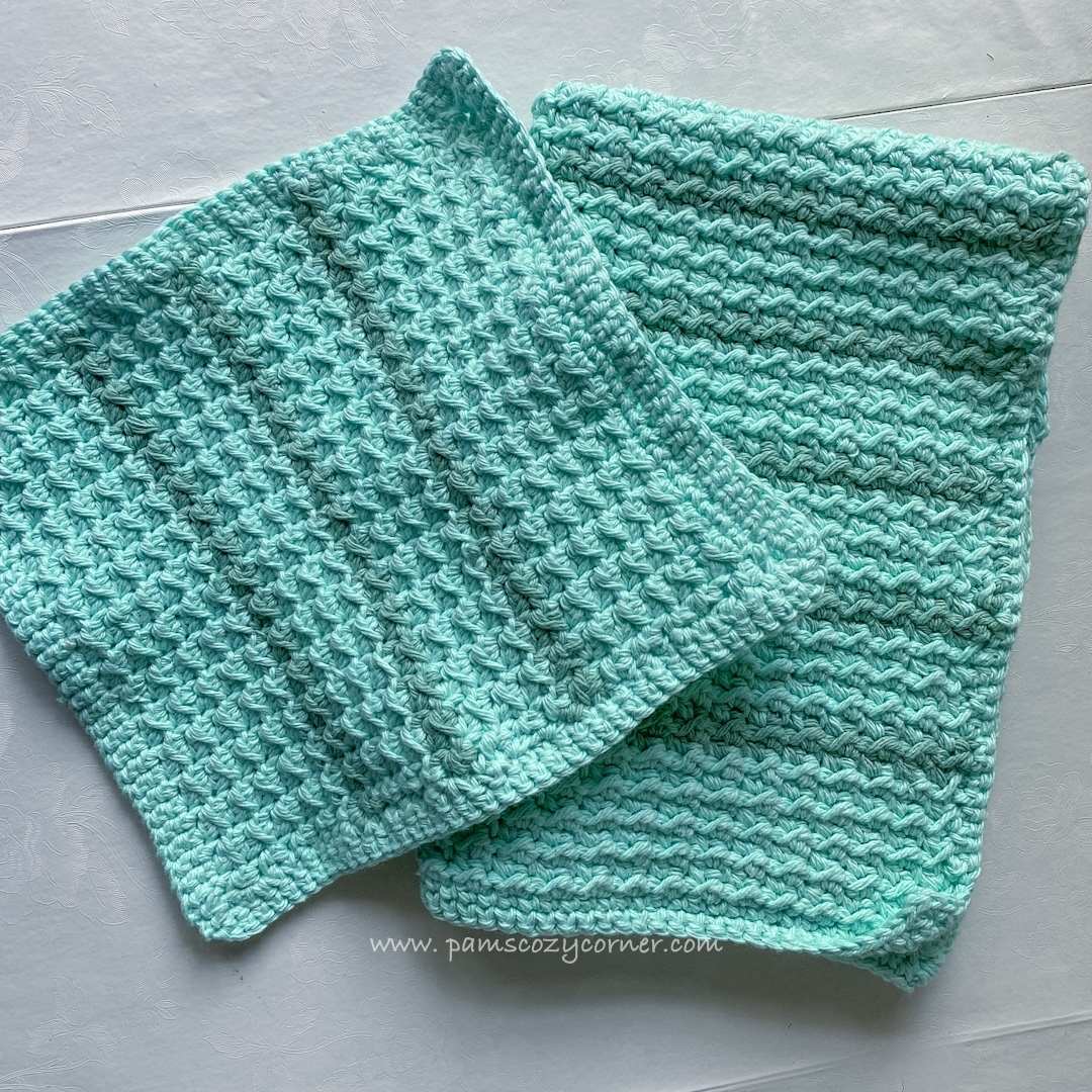 Crochet tea towel and pot holder pattern