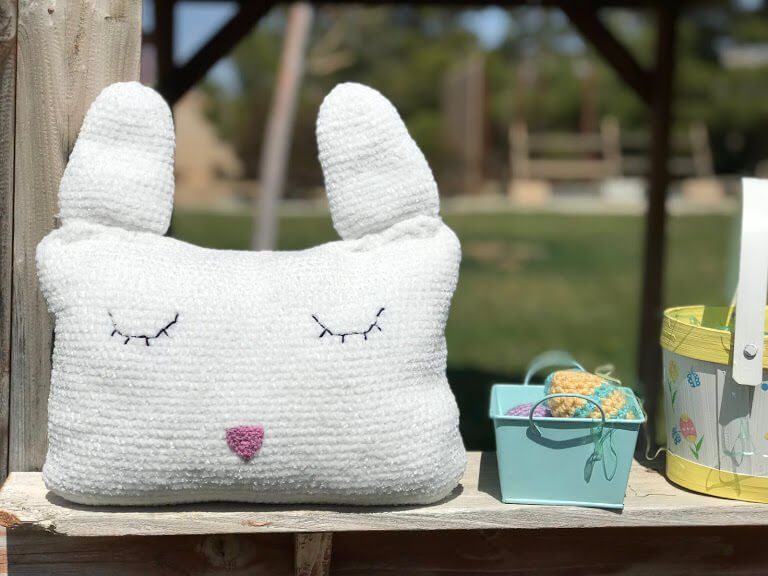 Crochet Rabbit Pillow Pattern