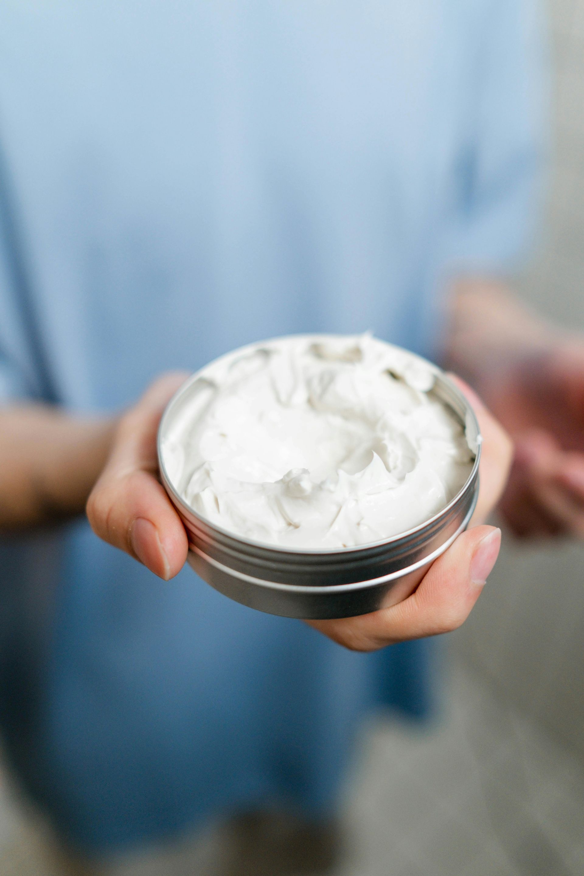 A close-up of Forrest wild-crafted body butter made in small batches 