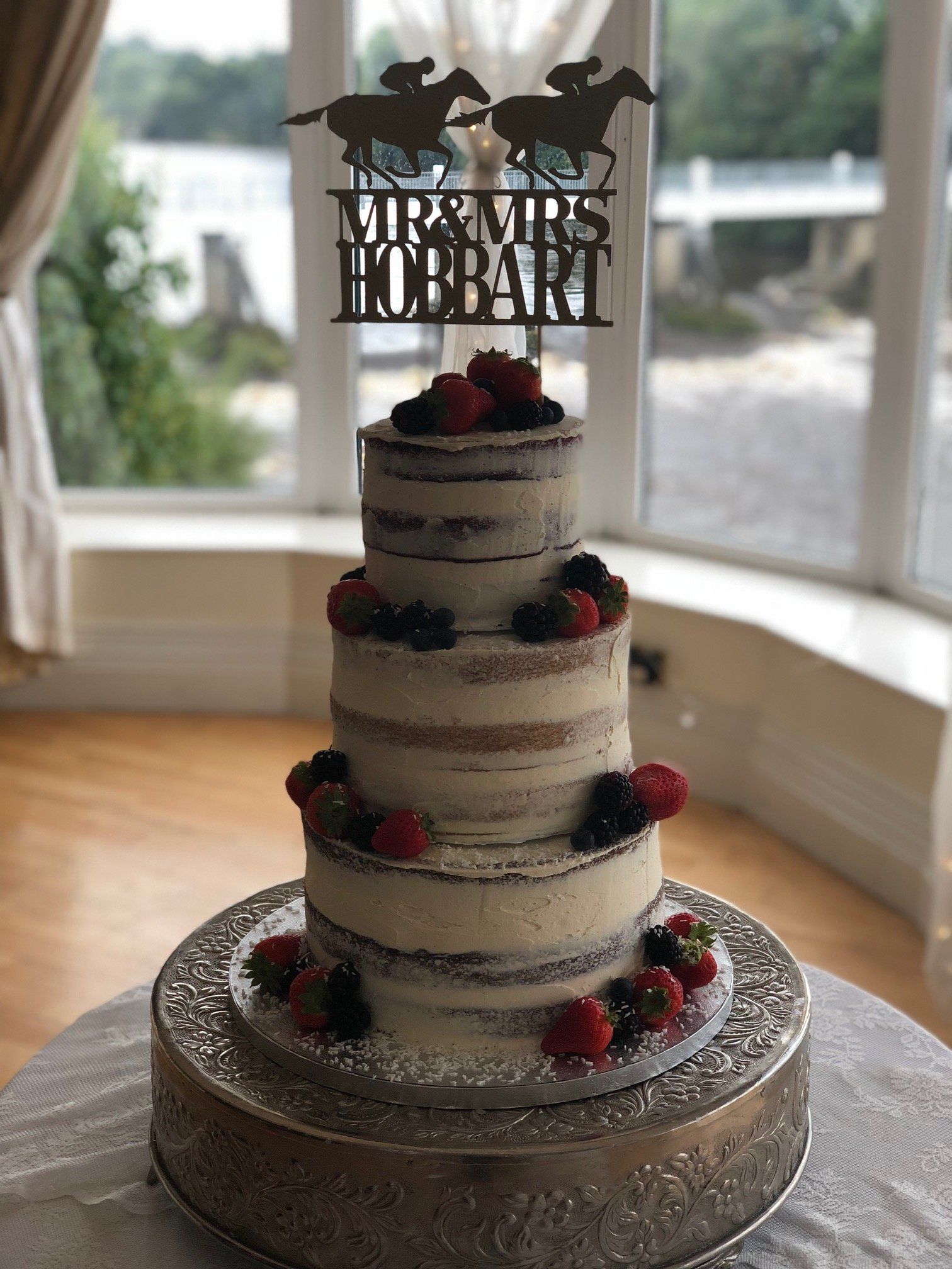 Semi Naked Wedding Cake