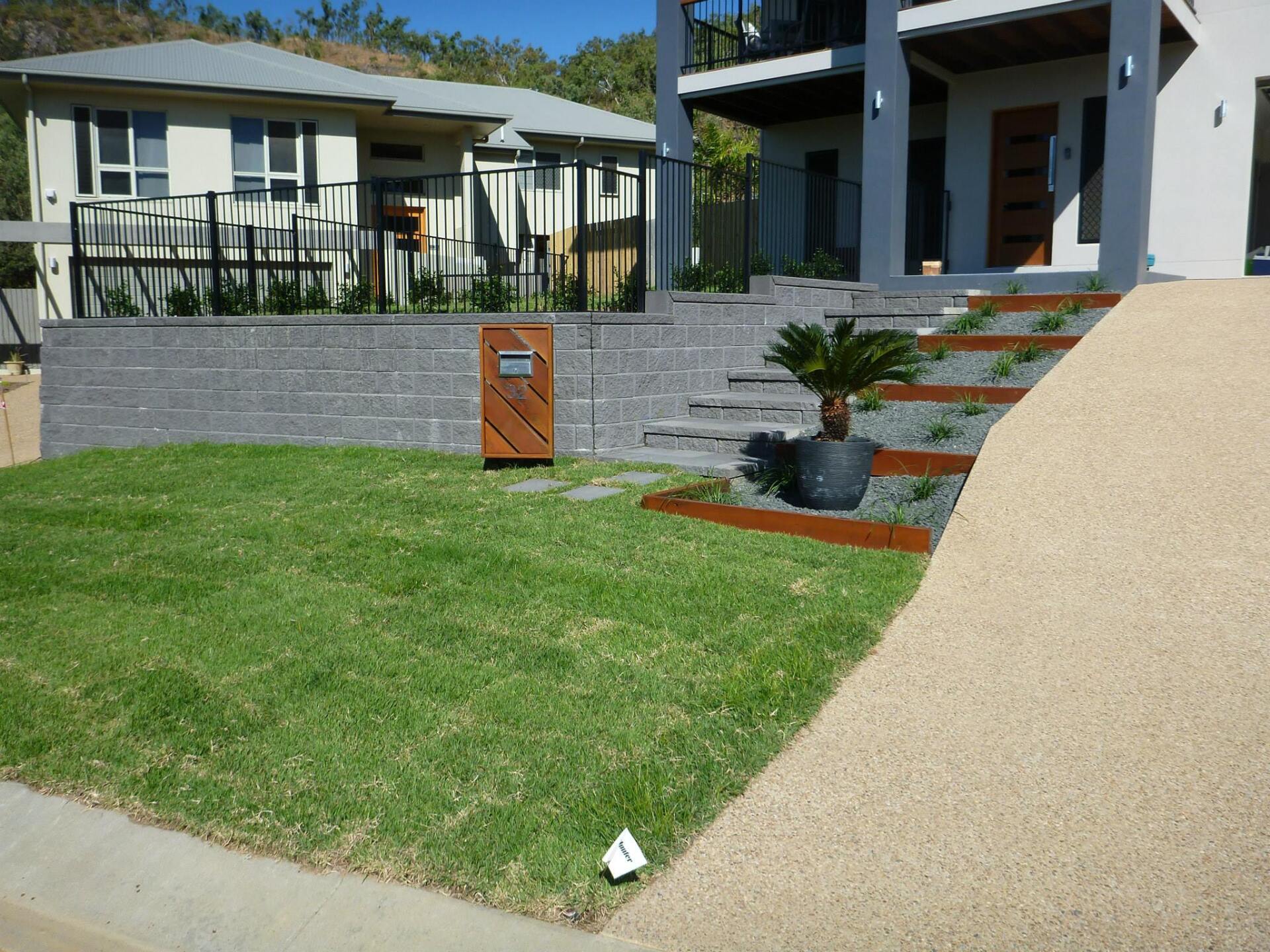 Turf and Front Lawn Landscaping — Lynams Landscapes Pty Ltd in Jensen, QLD