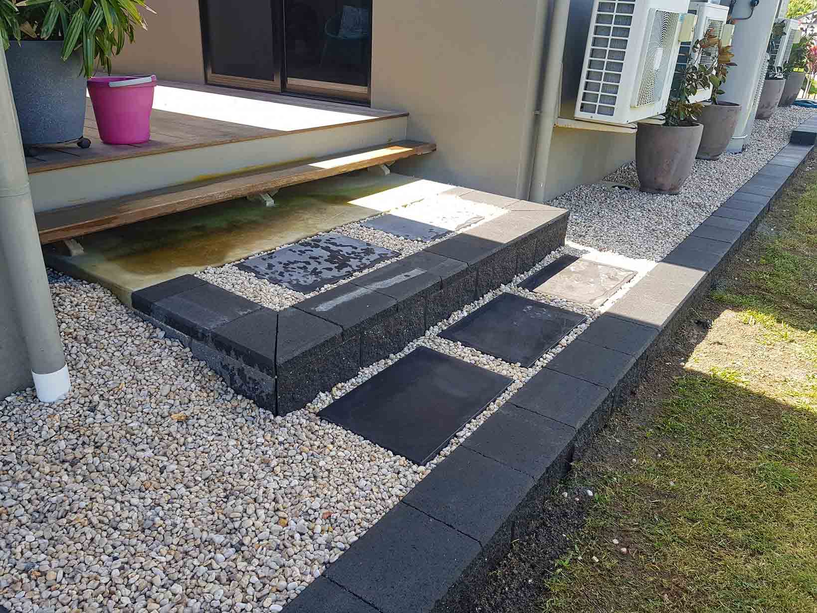 Nested Pavers Of Various Colors — Lynams Landscapes In Jensen QLD