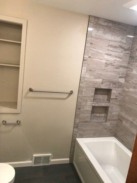 Bathroom with Towel Handle — Greensburg, PA — Ruggiero Kitchen, Bath & Flooring Design Studio