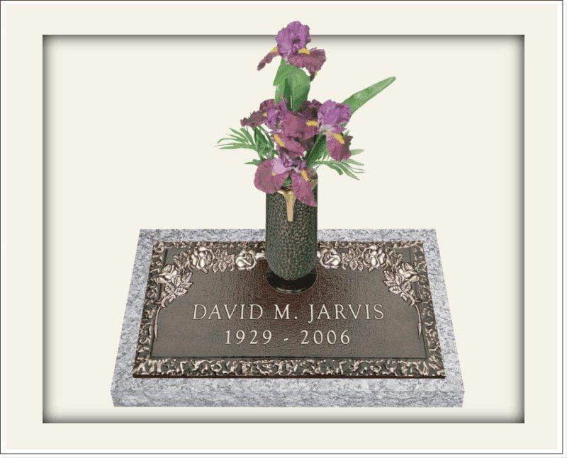 Flower over the Gravestone — Headstones in Media, PA