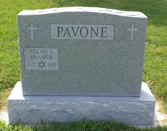 Pavone Memorial — Headstones in Media, PA