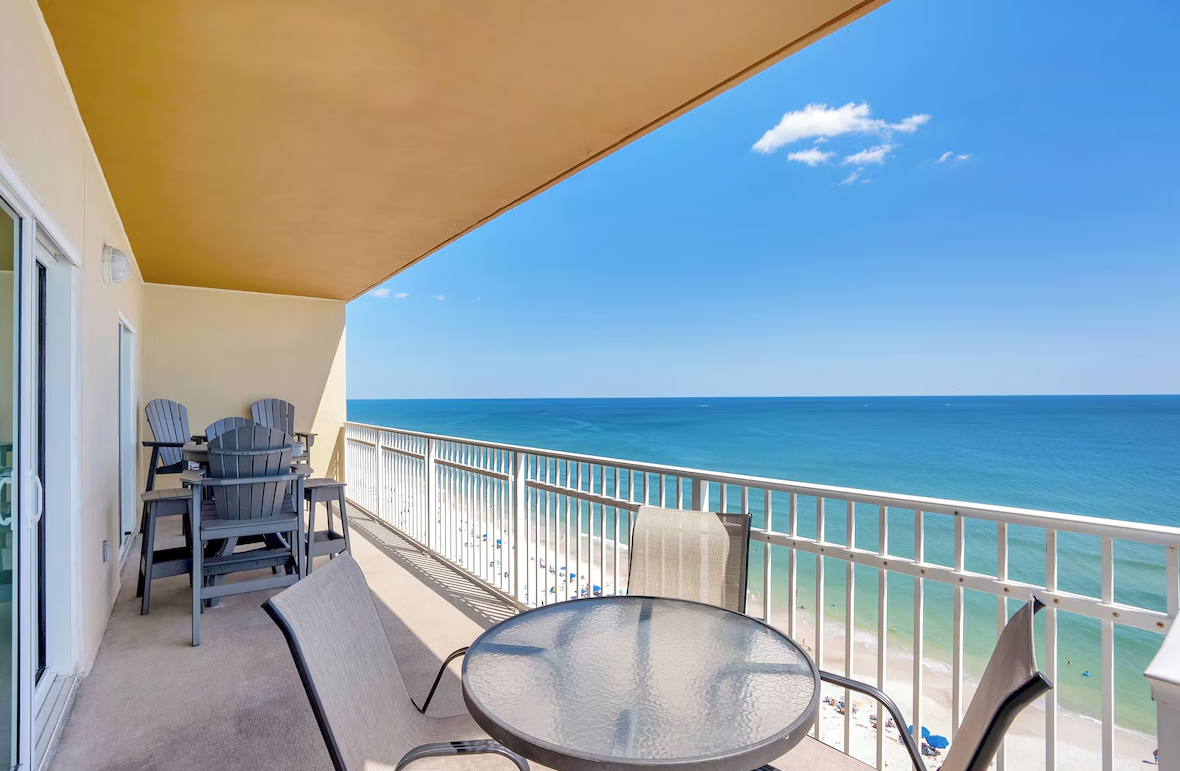 Beach balcony view 
