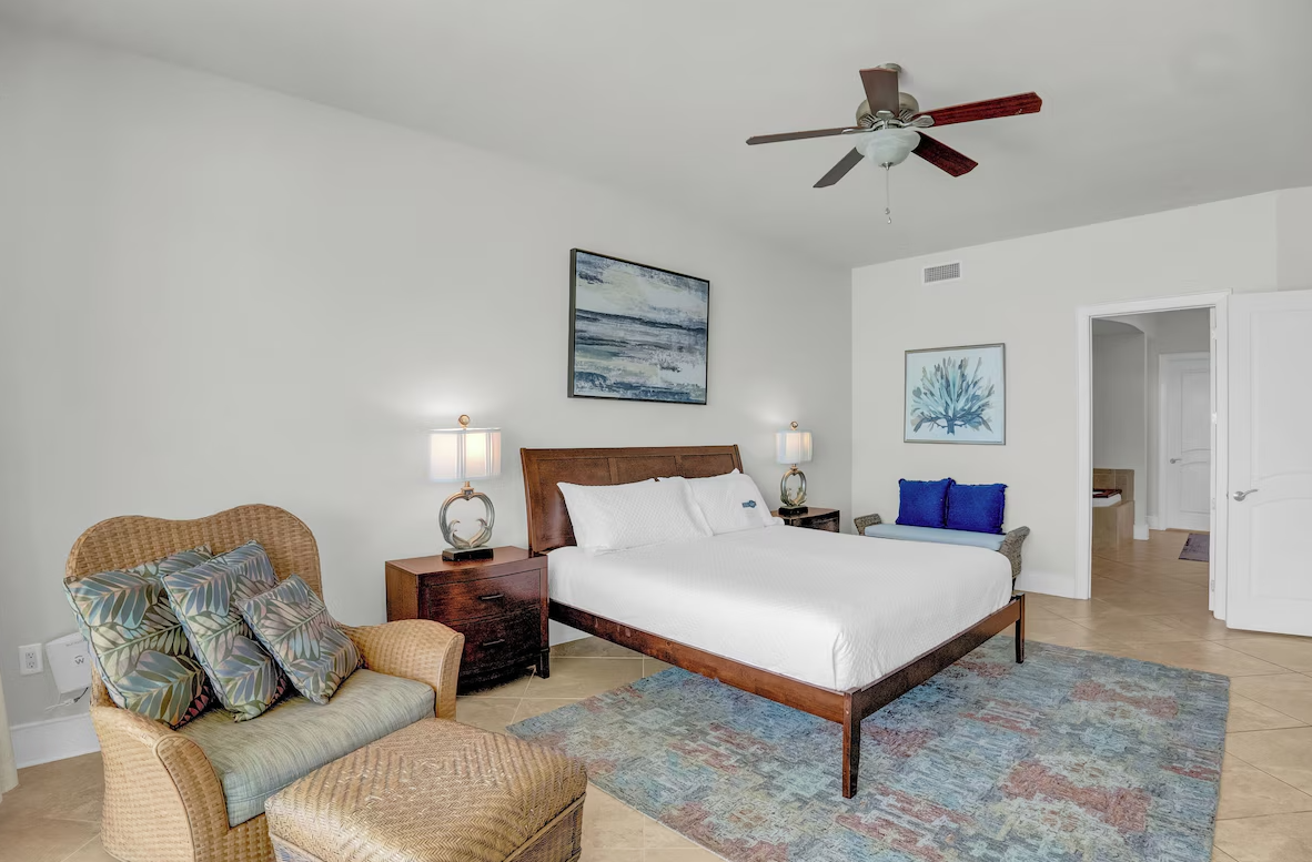 beach condo bedroom