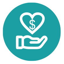 hand holding dollars