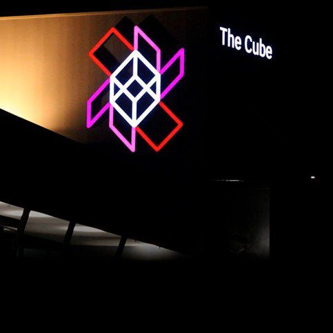 The Cube LED sign
