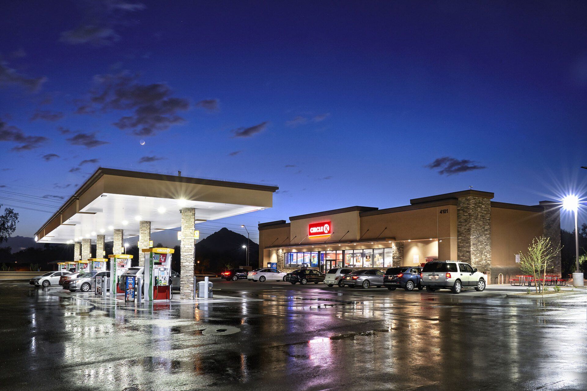 Gas Station in Front of Circle K — Peoria, AZ — Sunstate Plumbing Inc