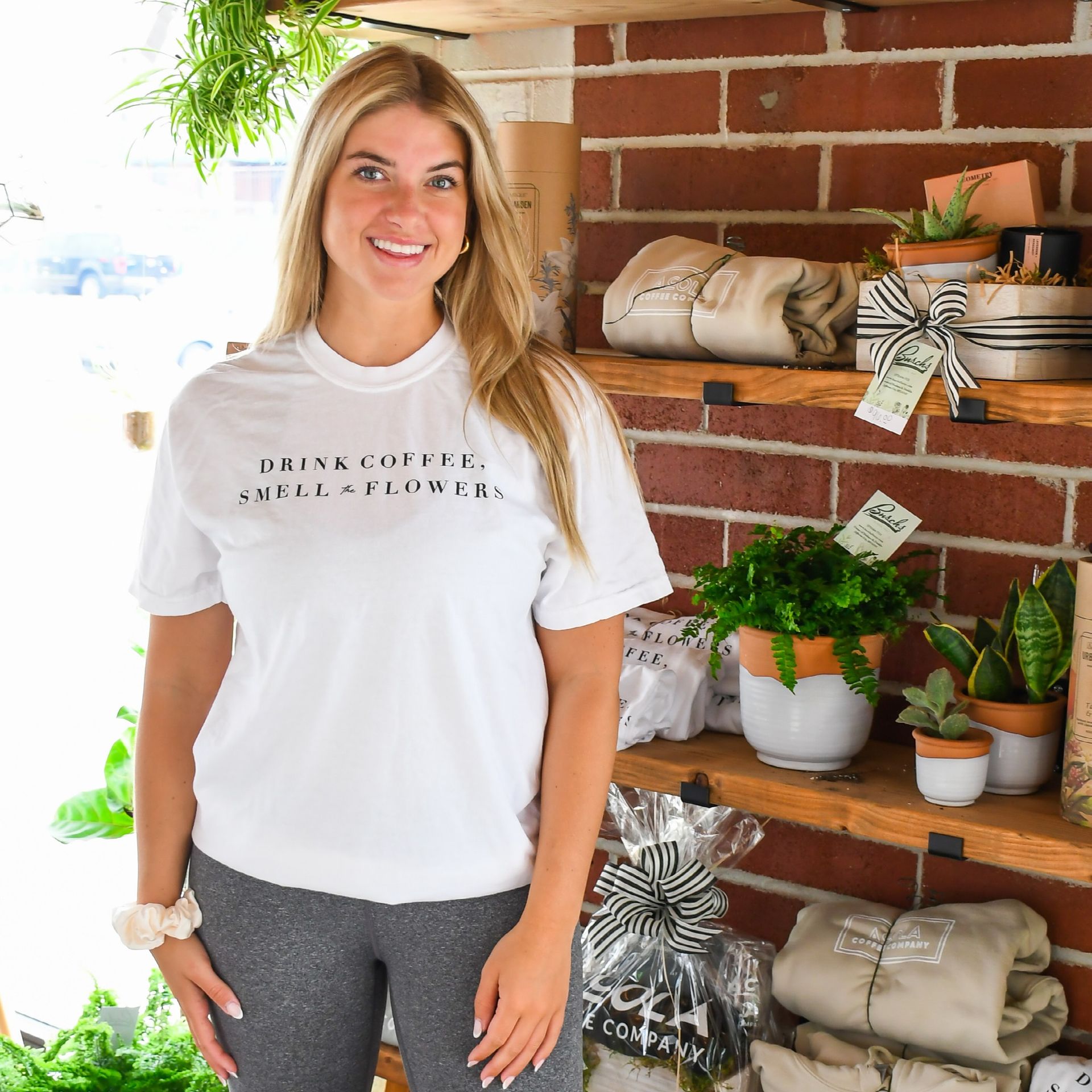 Drink Coffee & Smell the Flowers Long Sleeve