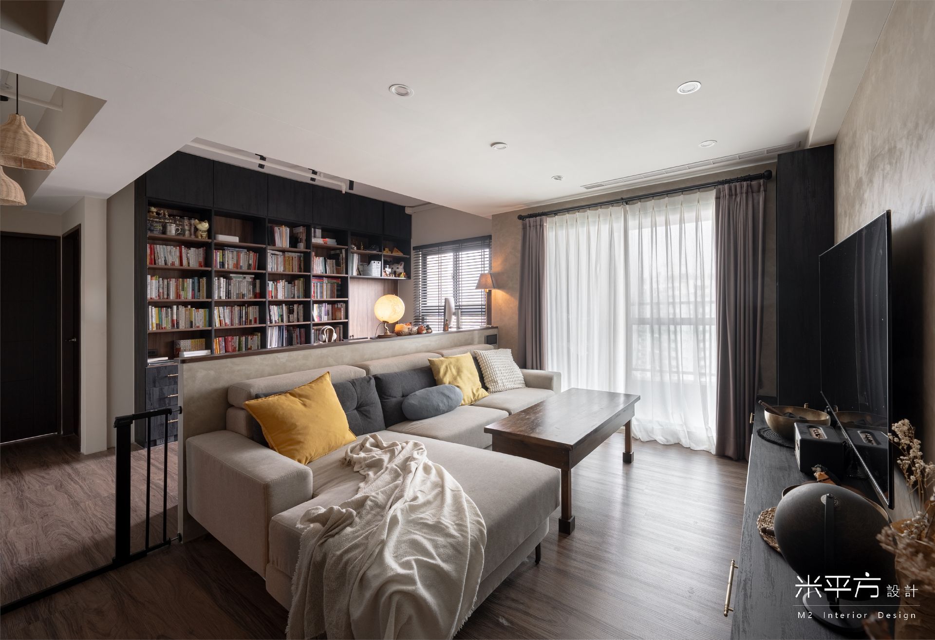 台南市 和宜仁和｜開放式空間設計｜藝術塗料 / 藝術漆 / 特殊漆｜系統櫃｜米平方空間設計 - 台南室內設計 / 台南老屋翻新