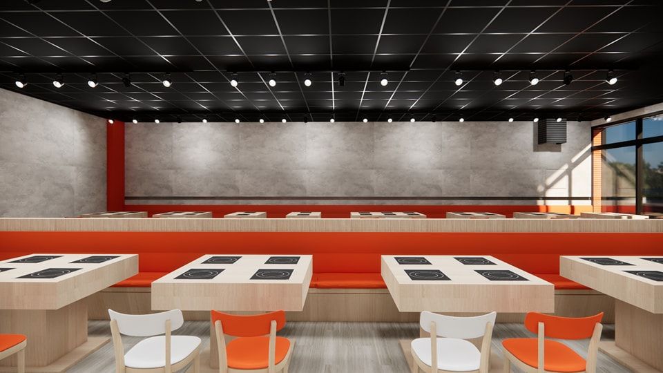 一個圓鍋｜米平方空間設計 - 台南店面設計 / 台南商業空間設計 / 台南餐廳設計 / 火鍋店裝潢