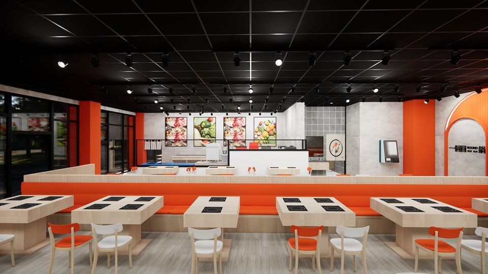 一個圓鍋｜米平方空間設計 - 台南店面設計 / 台南商業空間設計 / 台南餐廳設計 / 火鍋店裝潢