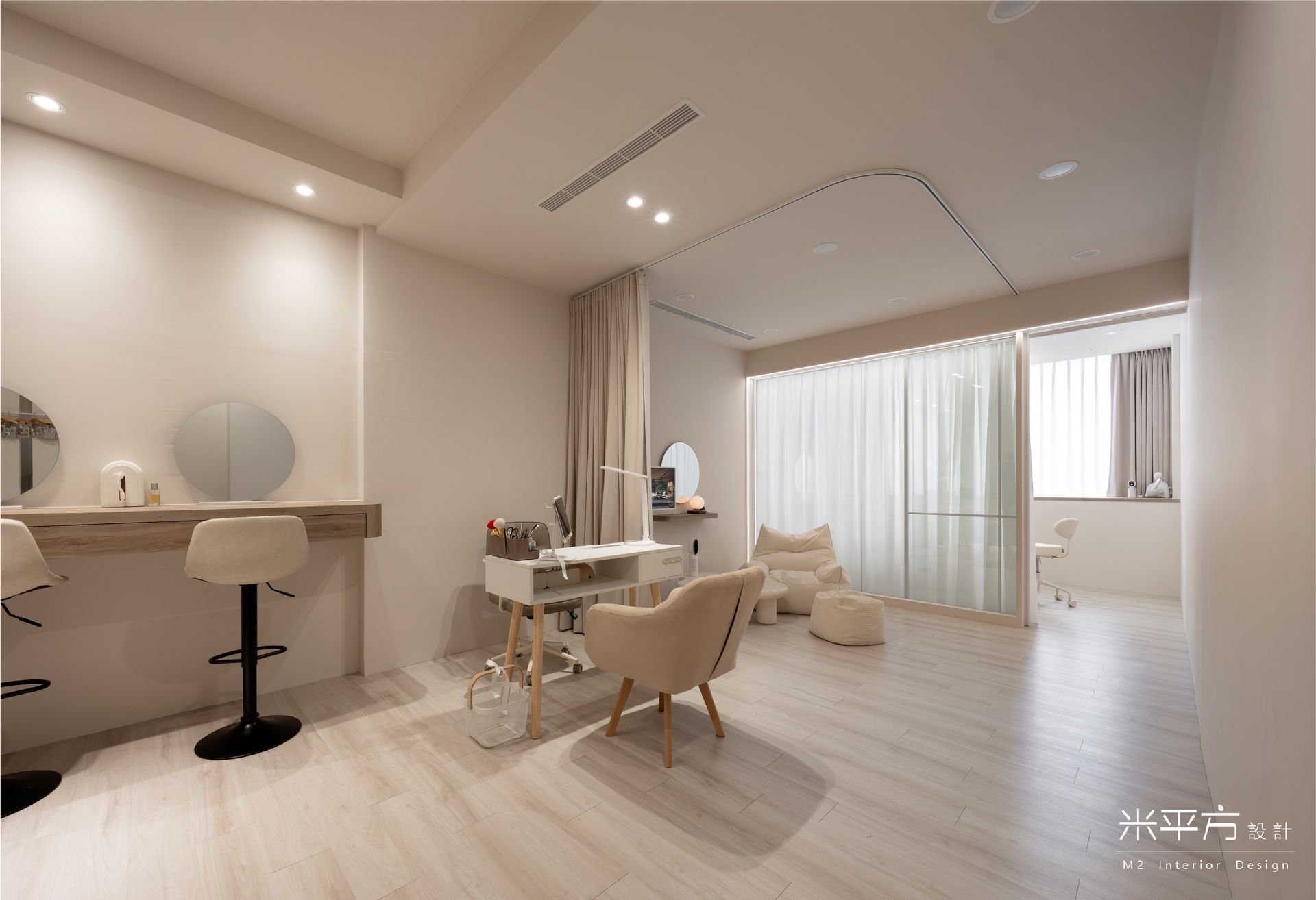 Auni Salon 奧倪美學|霧眉沙龍|手繪美甲|米平方空間設計 - 台南店面設計 / 台南商業空間設計 / 霧眉工作室裝潢 / 美甲工作室裝潢