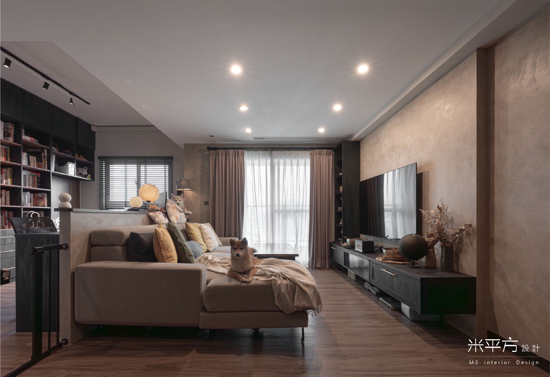 台南市 和宜仁和｜開放式空間設計｜藝術塗料 / 藝術漆 / 特殊漆｜系統櫃｜米平方空間設計 - 台南室內設計 / 台南老屋翻新