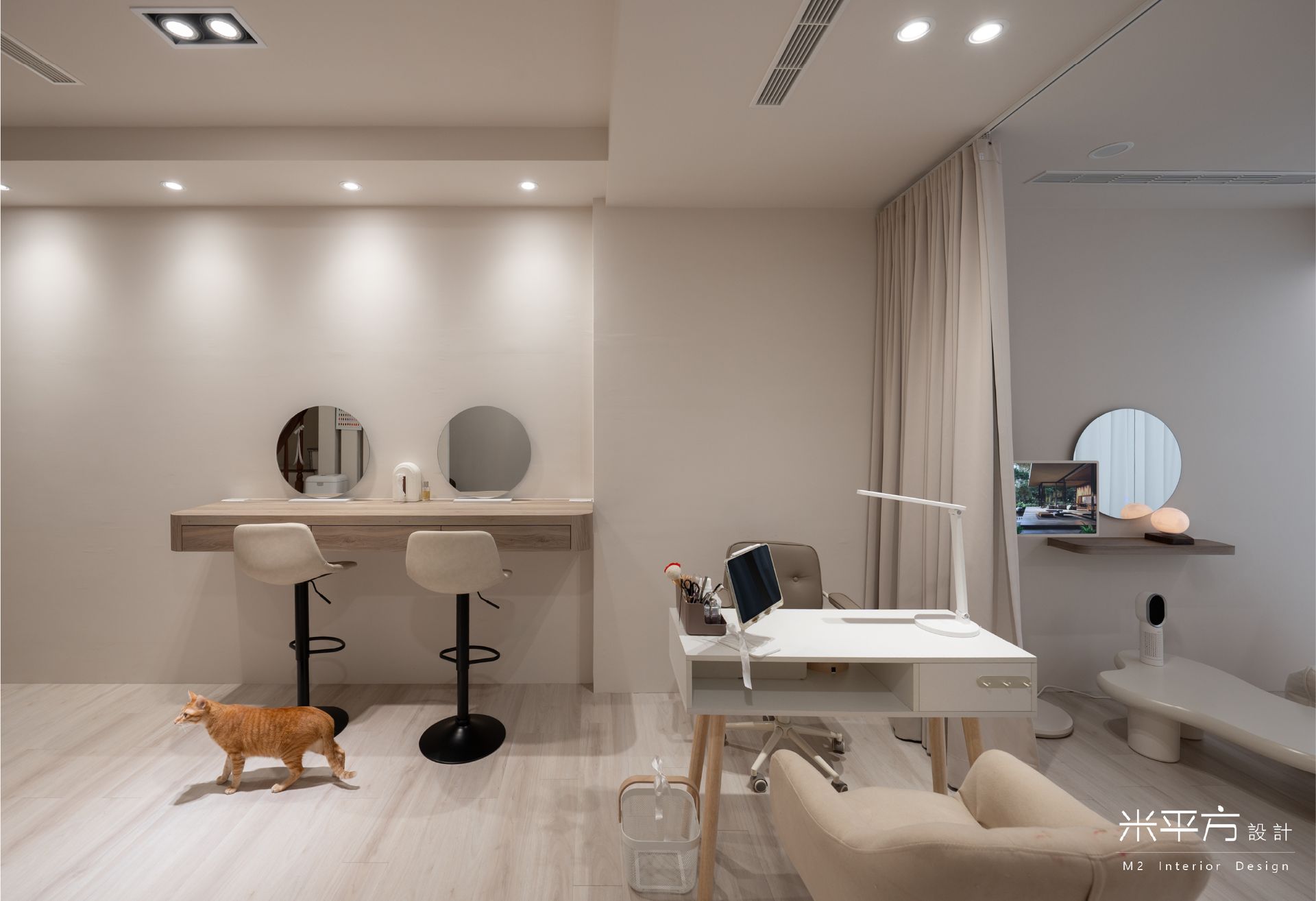 Auni Salon 奧倪美學|霧眉沙龍|手繪美甲|米平方空間設計 - 台南店面設計 / 台南商業空間設計 / 霧眉工作室裝潢 / 美甲工作室裝潢