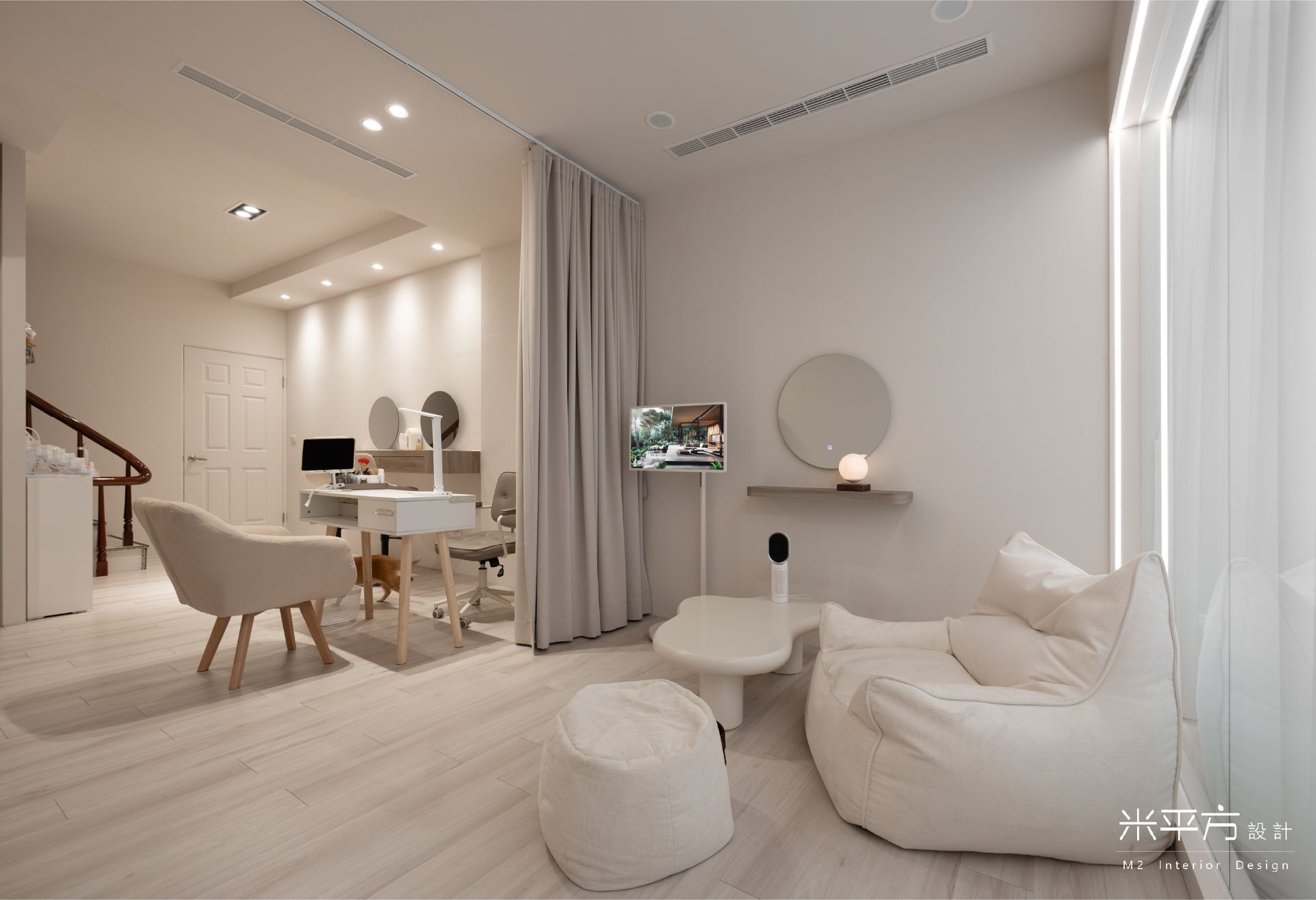 Auni Salon 奧倪美學|霧眉沙龍|手繪美甲|米平方空間設計 - 台南店面設計 / 台南商業空間設計 / 霧眉工作室裝潢 / 美甲工作室裝潢