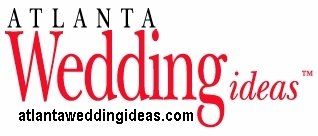 The logo for atlanta wedding ideas is shown on a white background