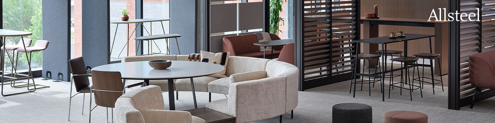 A living room filled with furniture and tables and chairs.