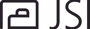 A black and white logo with the letters j and s on a white background.