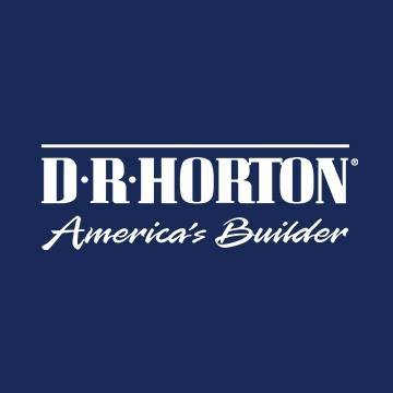 The dr. horton america 's builder logo is on a blue background.