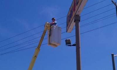 complete rebuild of sign — electrical repairs in Huntington Beach, CA