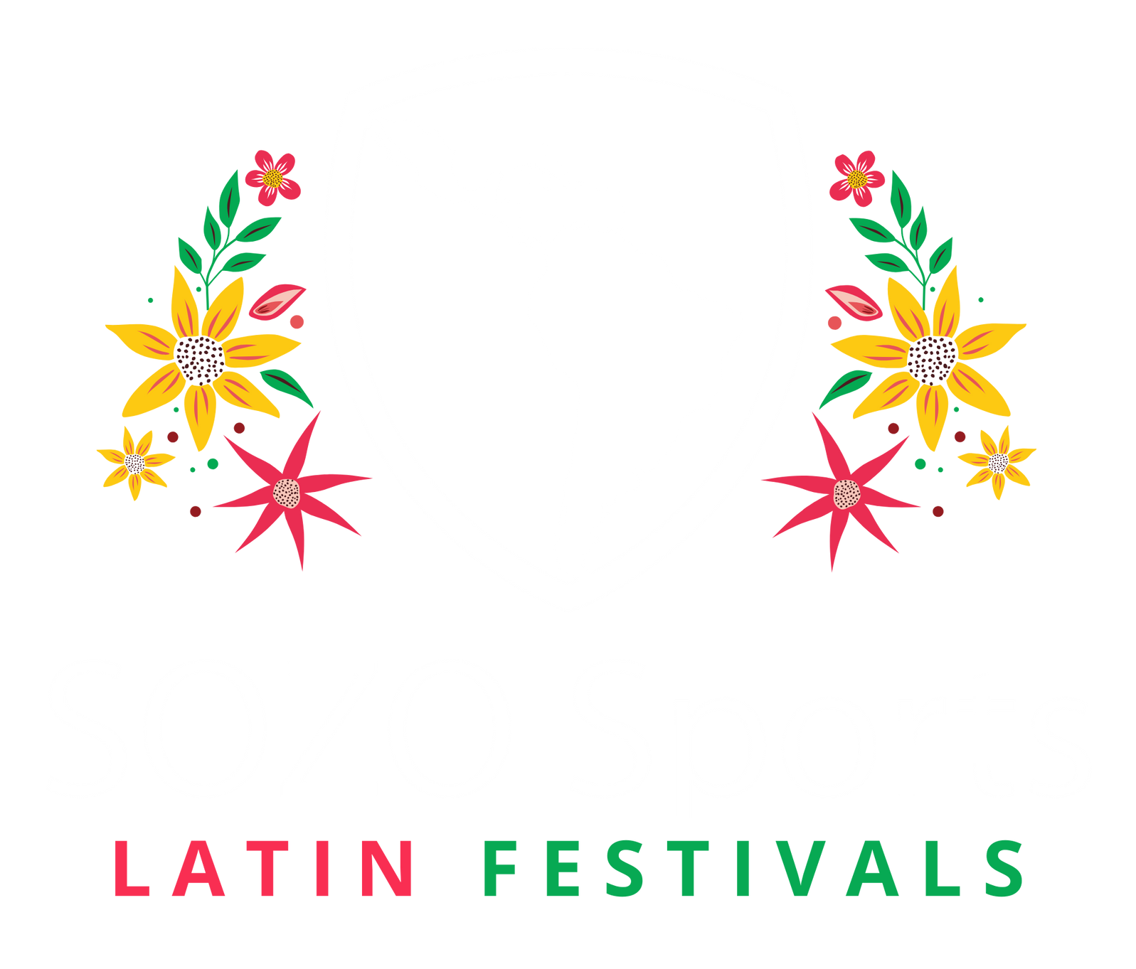 A white background with the words latin festivals on it.