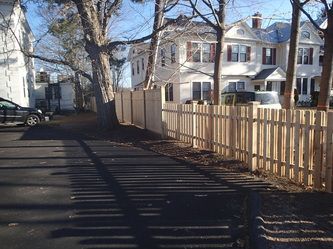 Fence and a Parking Lot – Pittsfield, MA - New England Fence
