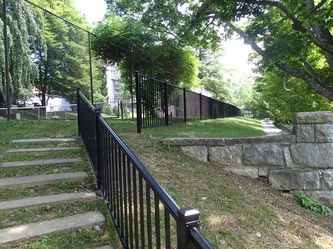 Stairs With Fence – Pittsfield, MA - New England Fence