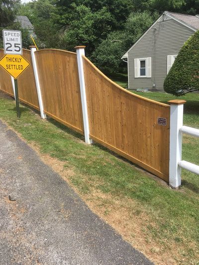 White and Brown Fence – Pittsfield, MA - New England Fence