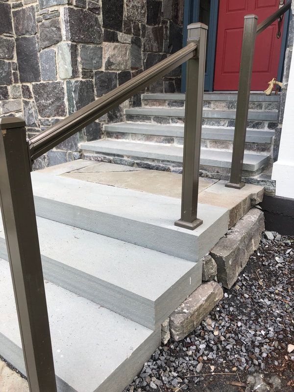 A Set of Stairs With a Railing – Pittsfield, MA - New England Fence