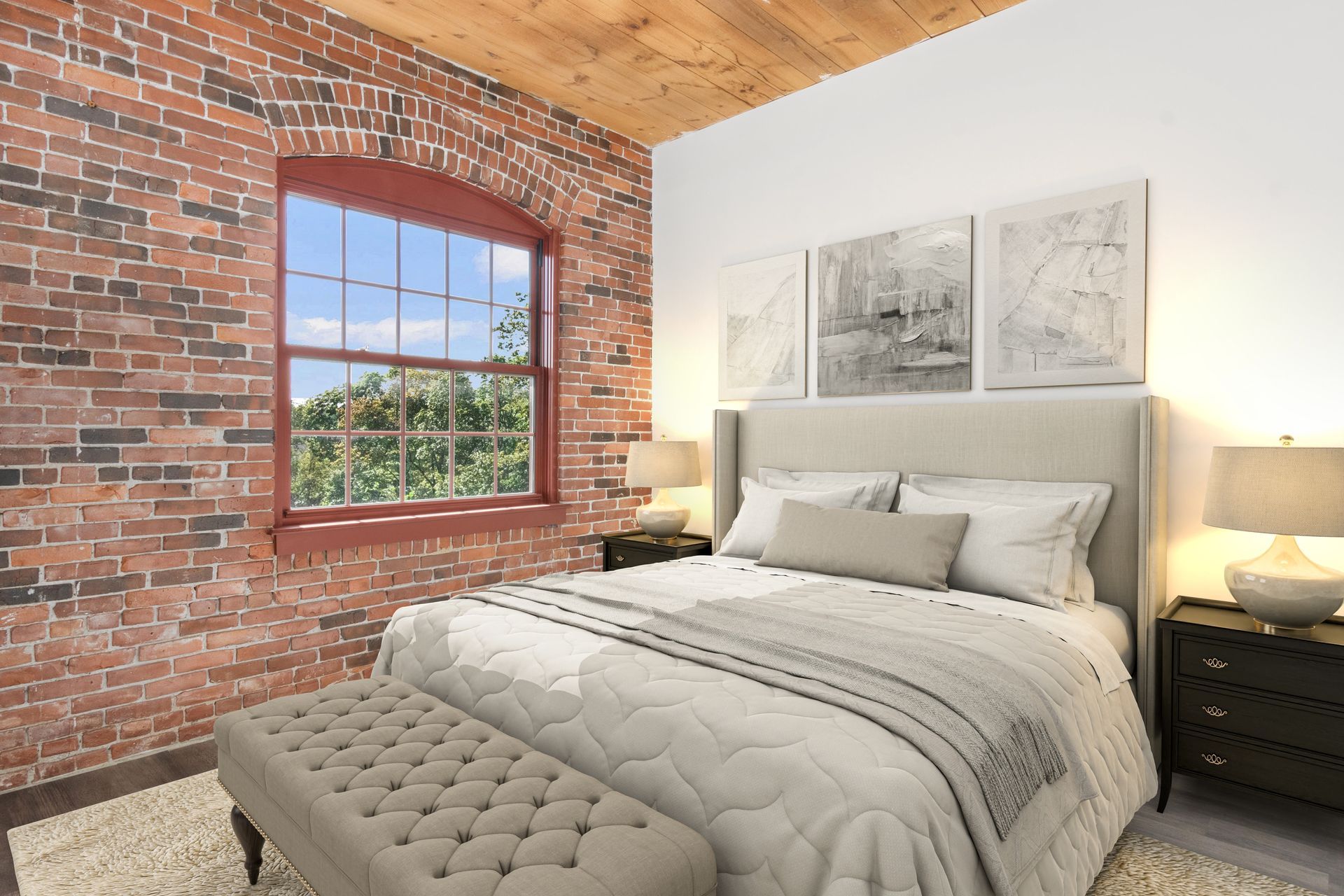 Bedroom at The Artemis at Arlington Heights.