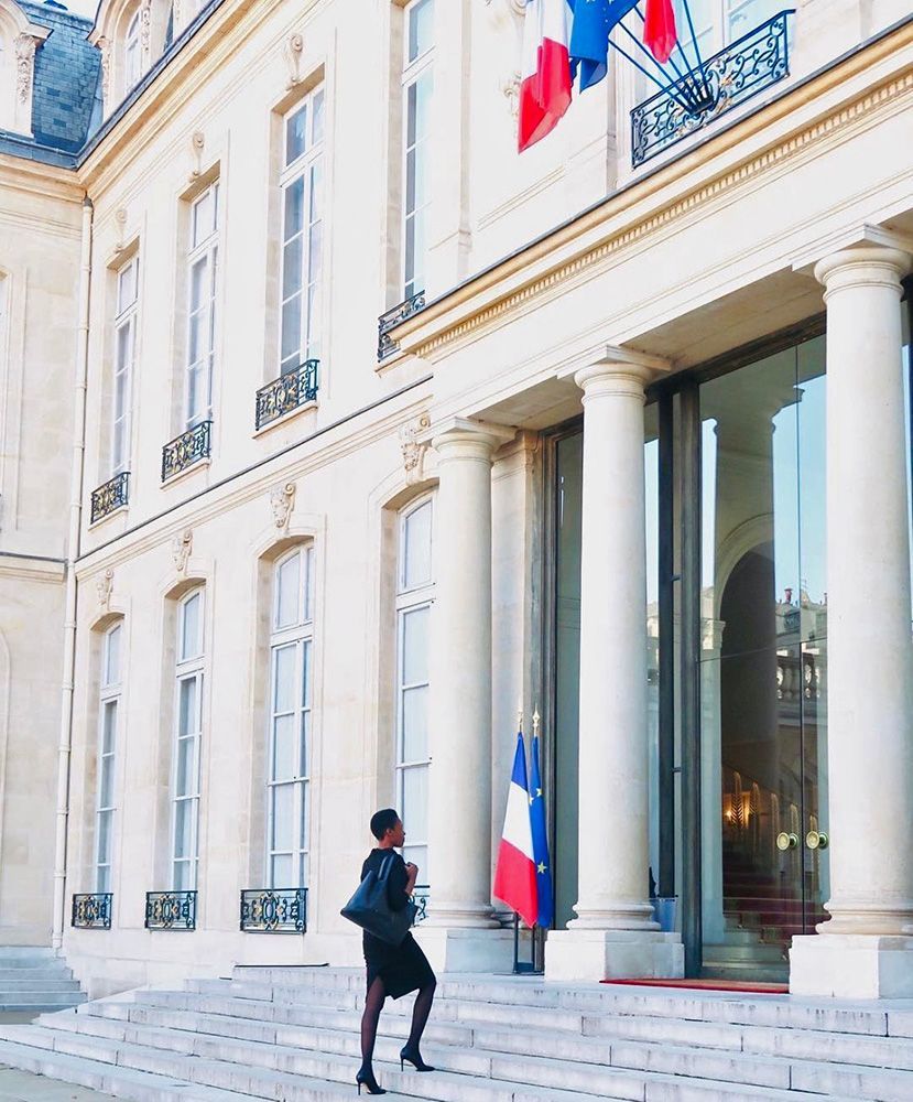 Elizabeth Nyamayaro at Palais de l'Élysée in Paris