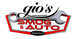 Red logo for "Demo Auto Repair" with wings, stars, and a circular design.