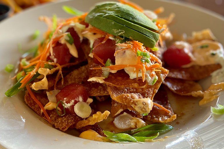 Poke Nachos — La Mesa, CA — Curbside Eatery & Drinkery