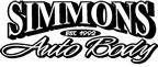 Logo for Simmons Auto Body, established 1999.