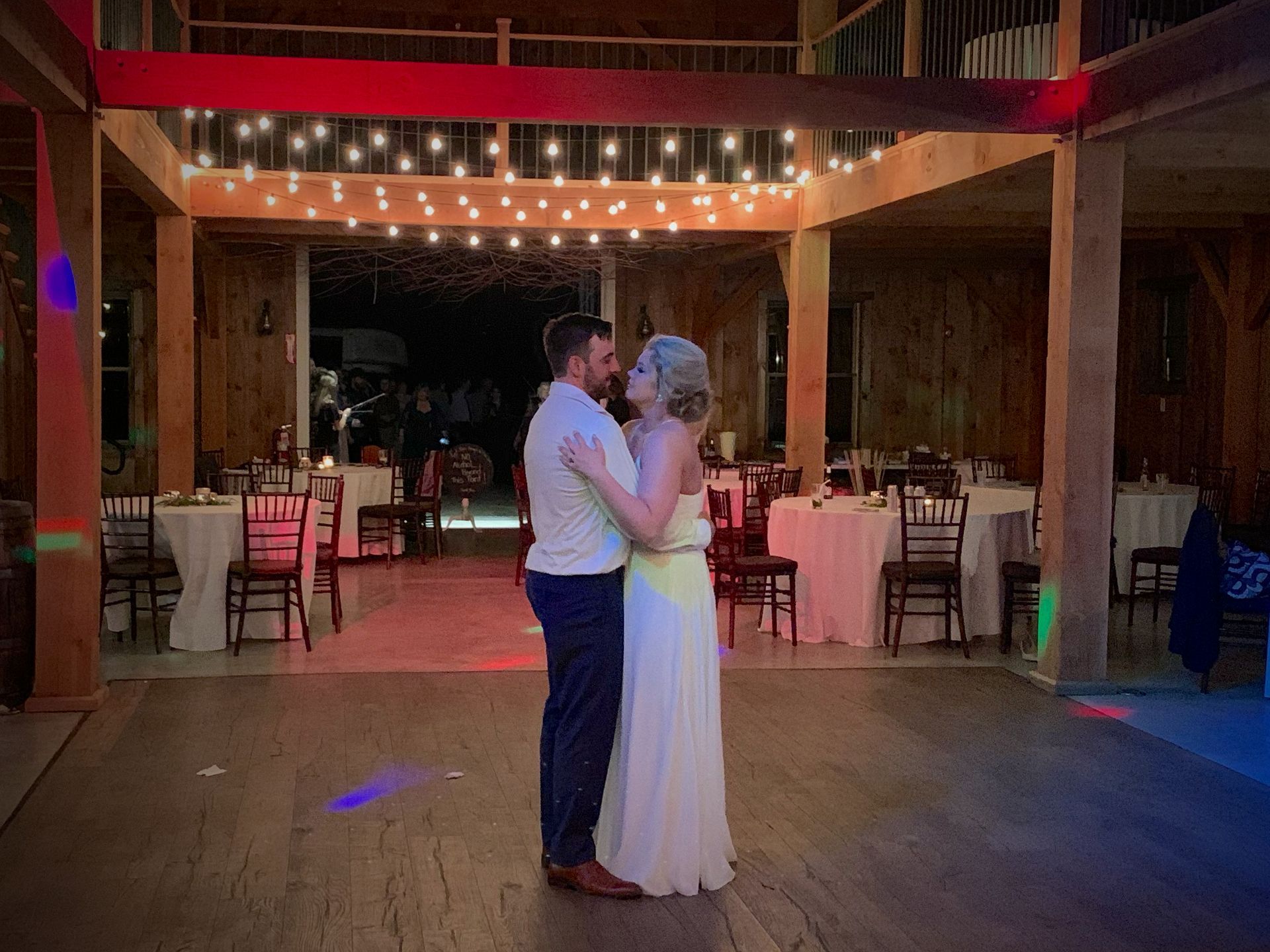 Mix It Up! providing dj services to a wedding where the bride and groom are dancing